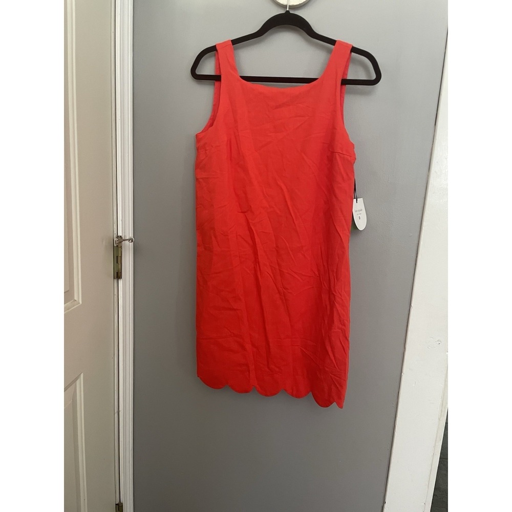 Kate Spade New York x Target Scalloped Mini Shift Dress XS Red Classic Preppy